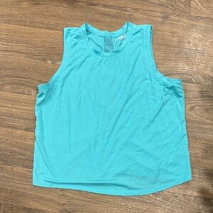 Sleeveless Turquoise Top